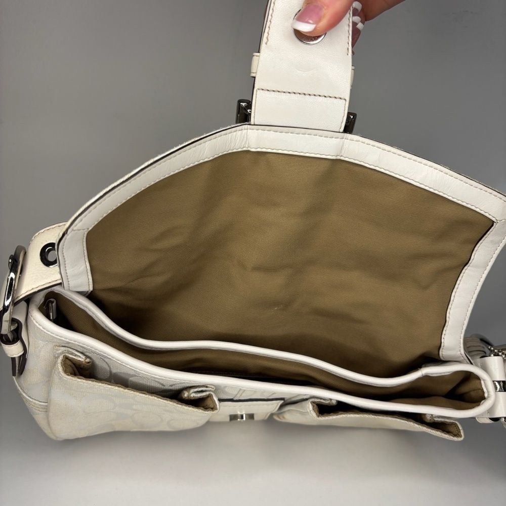 Coach- Off White Braided Purse - Picture 2 of 7